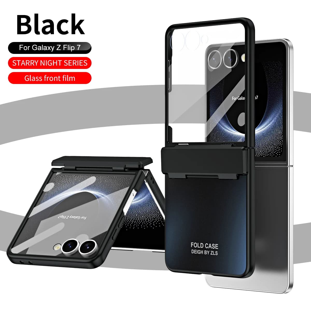 Luxury Vacuum Plated Tempered Glass Film Cover For Samsung Z Flip 7 Hinge Protection Shockproof Anti-Fingerprint Anti-Scratch
