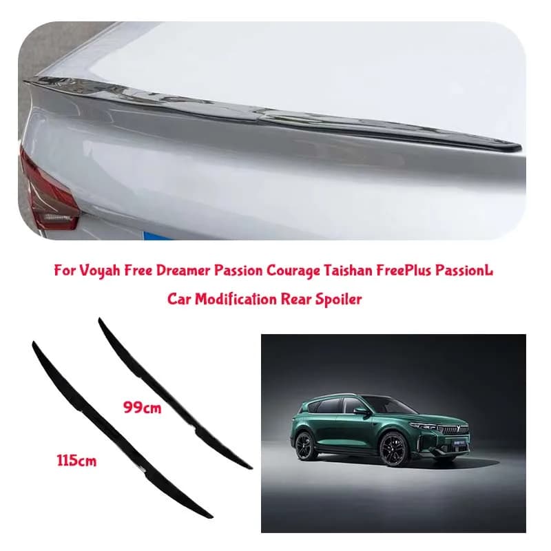 For Voyah PVC Material Car Special Tail Wing Punch-Free Integrated Paste Auto Spoiler car wing