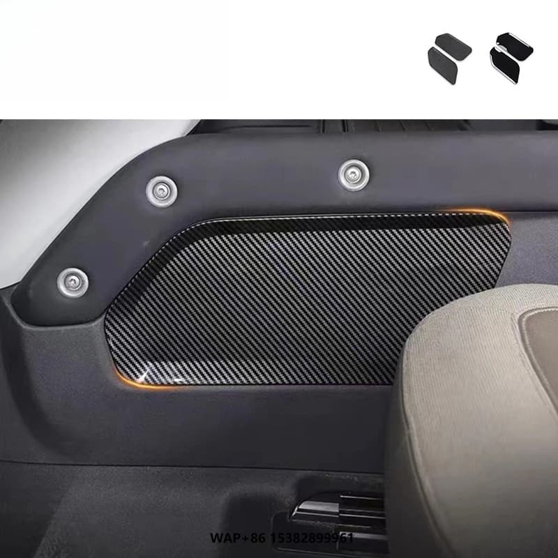 Defender Dry Carbon Fiber Material Center Console Box Cover for 2020-2024 Year Defender 110/90/130 Interior Storage Box Board