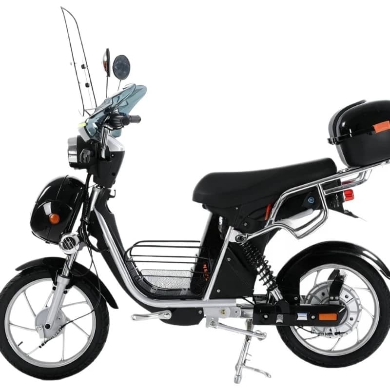 18-Inch North Korean small cyclone electric bicycle super long battery life lithium battery car new moped