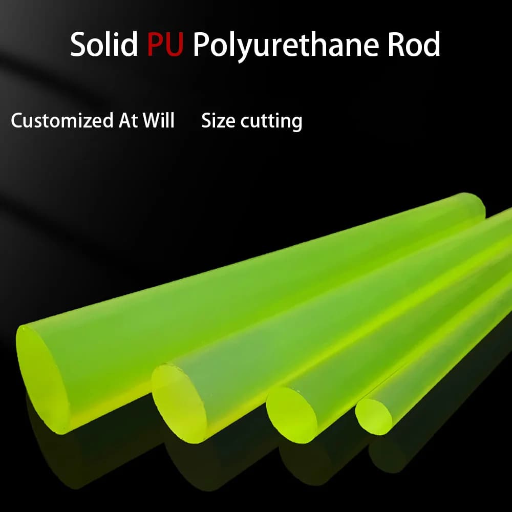 Solid PU Polyurethane Rod Diameter 2/3/4/5/6/8/10 - 55mm Length 300/500mm Beef Tendon Plate Elastic Stretch Sticks Plastic Rod