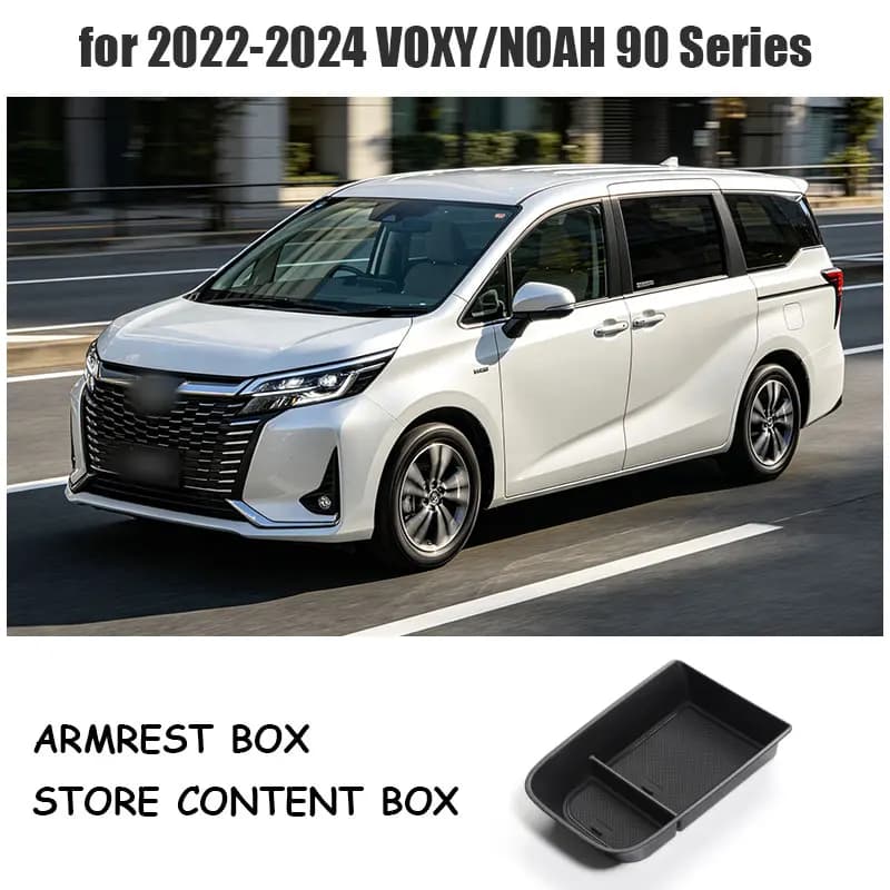 for Toyota 2022-2024 VOXY central control storage box with central compartment partition NOAH 90 series storage box