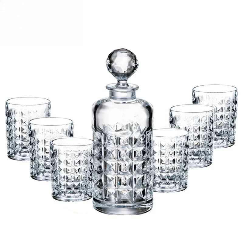 Imported crystal glass King Kong series whiskey bottle wine bottle foreign wine cup set