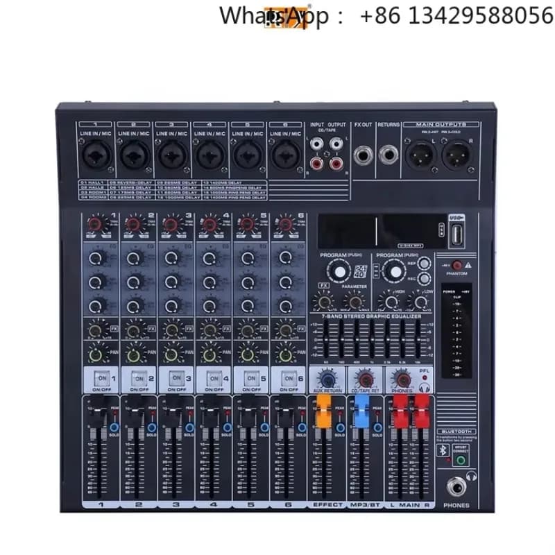 MB Series 4/6/8/12 Channel Professional Digital Audio Music Mixer DJ Console Power Mixer