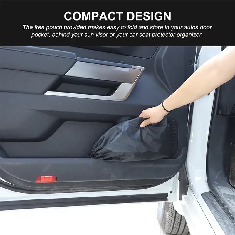For Toyota Tundra Sequoia 2022+ Aluminum Foil/Silver Tape Car Front Windshield Anti-UV Sun Shade Car Protection Accessories 1Pcs