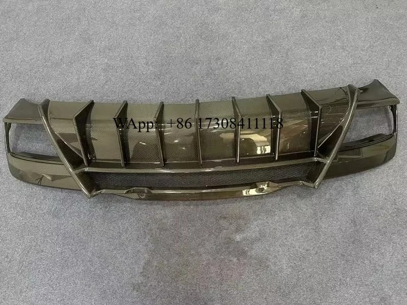 Hot Selling Car Rear Bumper Spoiler Suitable for C8 Carbon Fiber Rear Diffuser