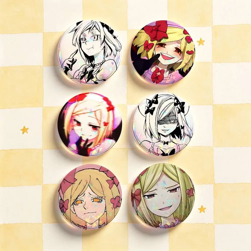 L-Lambdadelta Umineko Badges Round Nijigen Otaku Culture IP peripheral products 58mm 44mm 32mm 75mm 25mm Mini