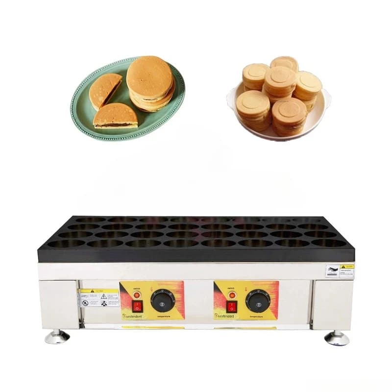 - -Hole Commercial Japane Rice Cake , Non-stick Red Bean Paste Pancake, Bread Baking, Waffle Maker