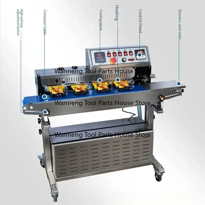 Upgrade 1000TS Special Vacuum Sealing Machine For Tea Food Packaging Large Industrial External Vacuum Continuous Sealing Machine