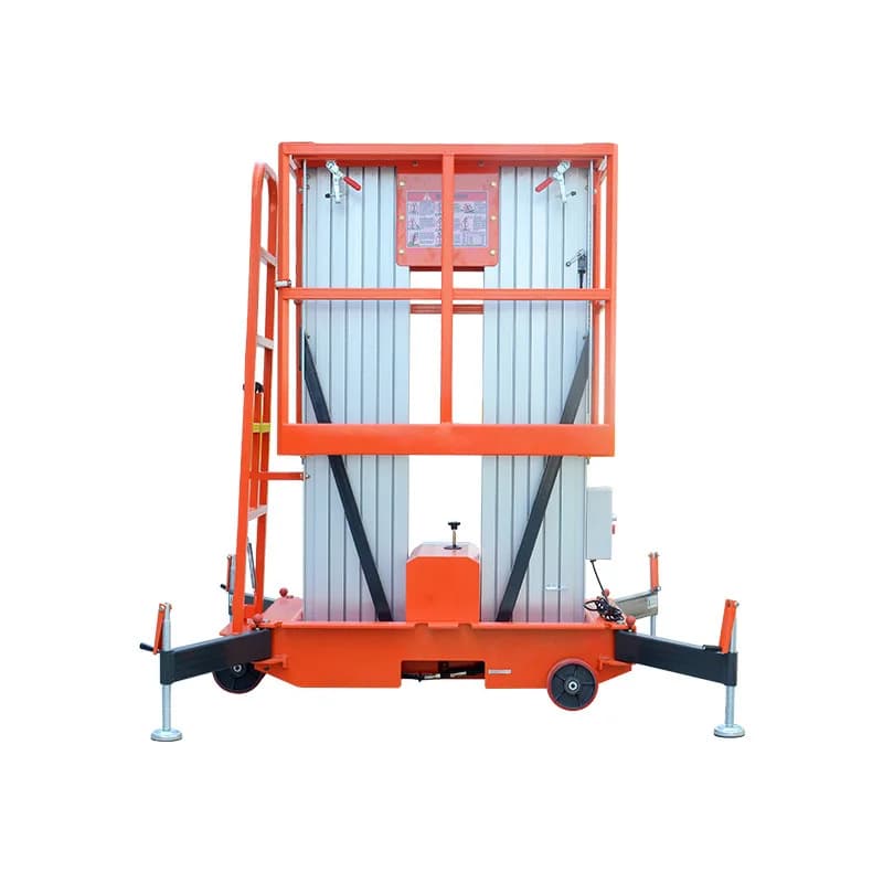 Single column aluminum lift household climbing mobile lifting platform