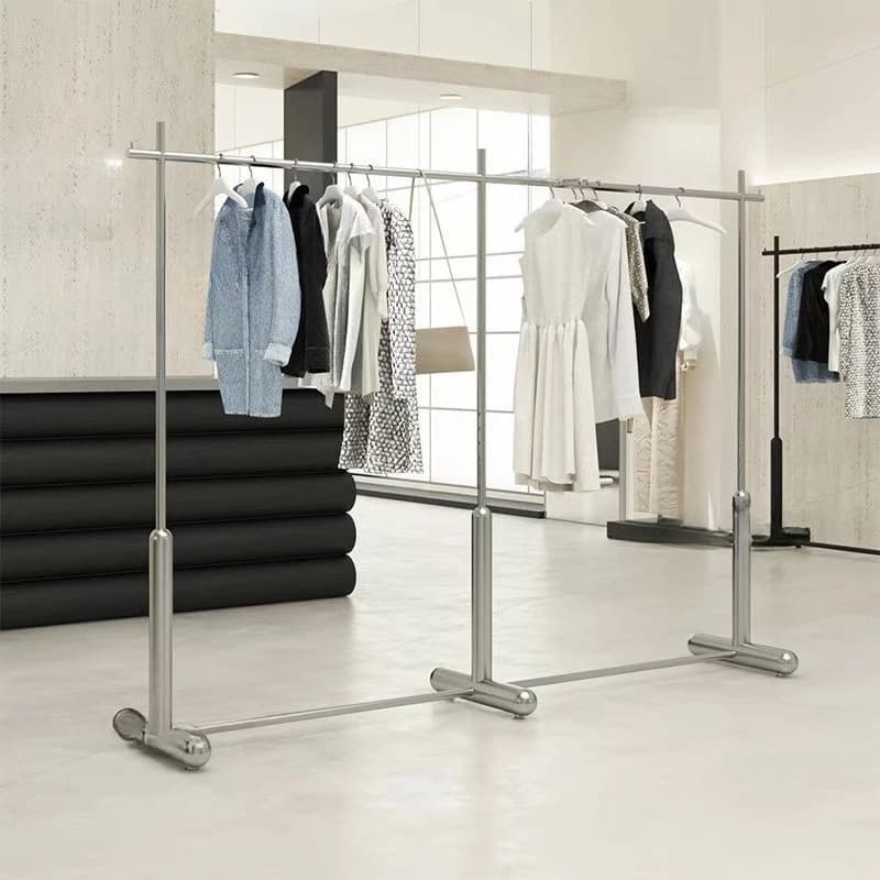 Stainless steel Zhongdao rack clothing store special display rack men's and women's clothing store floor-to-ceiling hanger