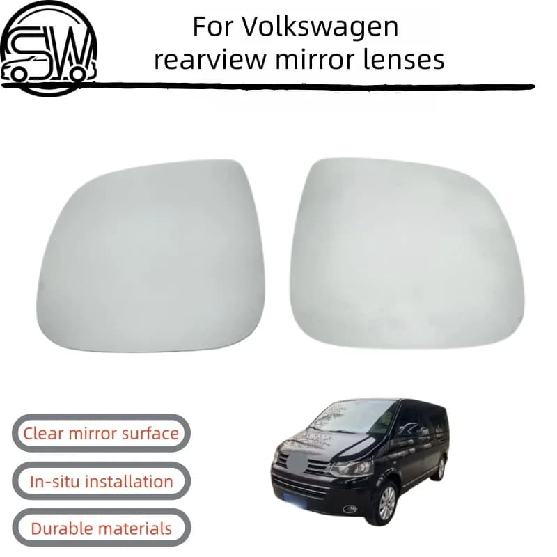 Heated Aspherical Rearview Mirror Glass, Left & Right for VW T5 T6 Transporter Multivan Caravelle Amarok 2010-2020