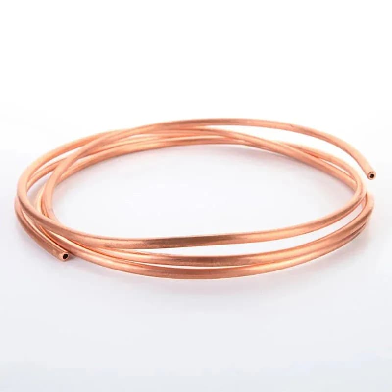 99.9% Pure Soft Copper Tube Coil 1.6-12mm OD 1-3M Length for Air Conditioner Cooling DIY