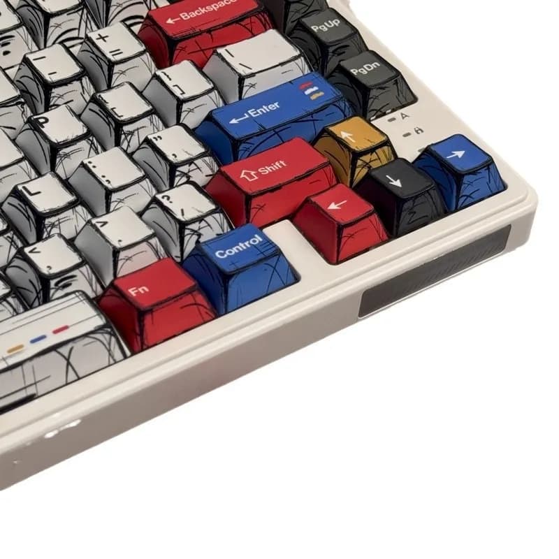 Comic hundred mixed lamp keycaps full set of classic simple mechanical keyboard keycap keys