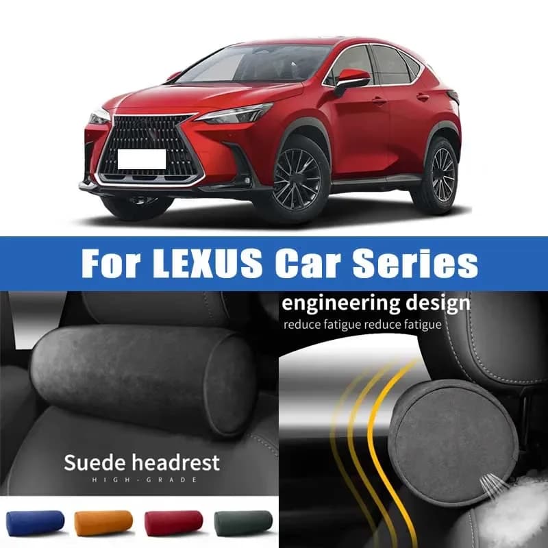 Top Quality Car Headrest Neck Support Seat Soft Neck Pillow Breathable For Lexus IS ES GS LS NX RX GX LX UX RC LC CT HS SC