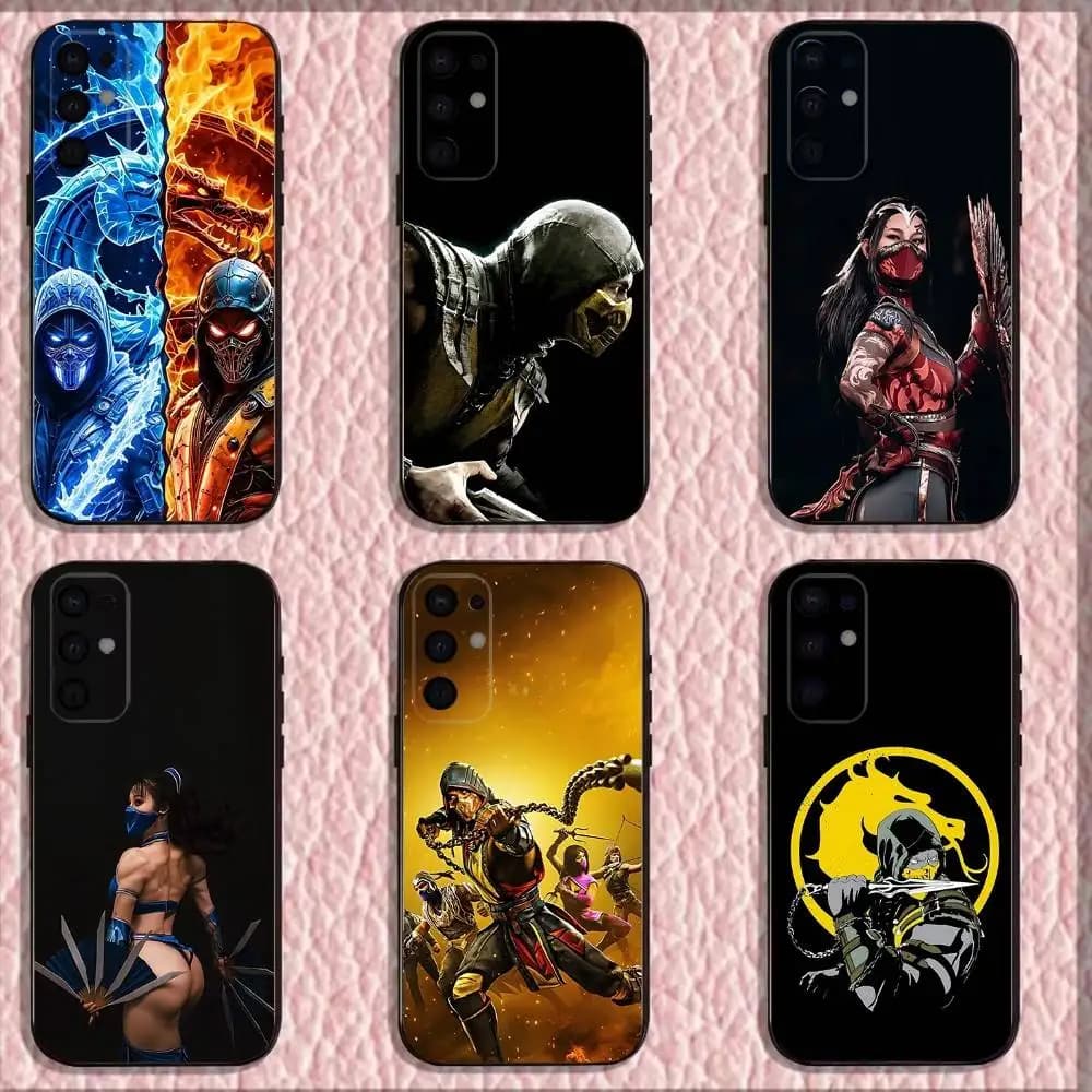 Game M-Mortal Kombat Phone Case For Samsung S 25,24,23,22,30,21,10,9,Ultra,Plus,Lite,FE,4,5G Black Soft Case