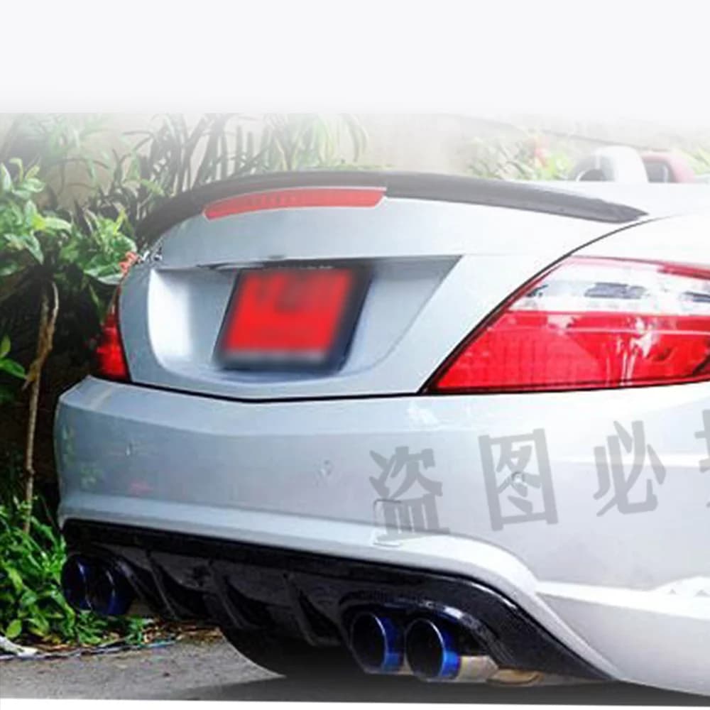 Suitable for Benz SLK R171 SLK280 SLK350 SLK 350 2005-2019 (AMG version only) Carbon fiber rear bumper rear lip spoiler diffuser
