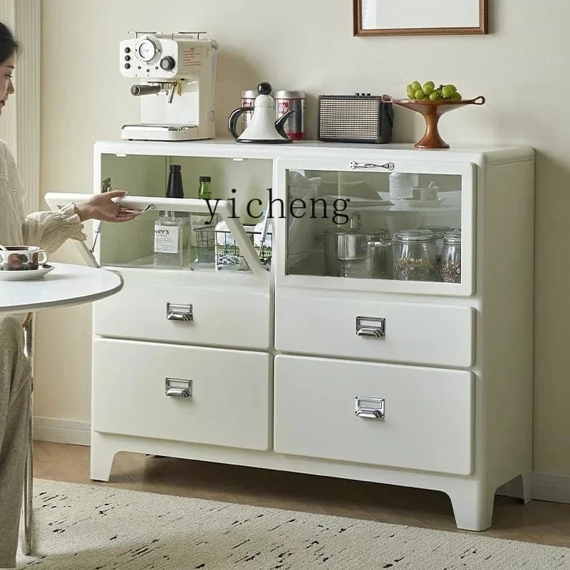 B6-G Retro Dining Side Cabinet Simple Modern Living Room Locker Wine Cabinet Storage Tea Side Cabinet