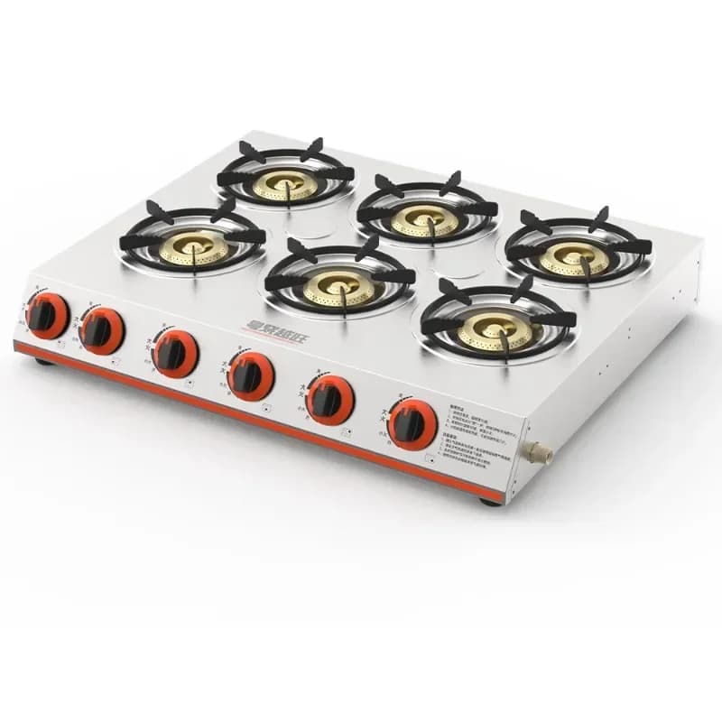 Commercial stall stove, multi-head gas stove