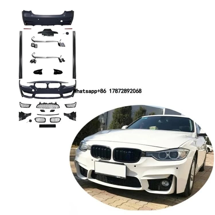 2026 Newest Design Auto Parts Body Kit for  F30 Upgrade to M3 Front and Rear Bumpers Exhaust Pipe Side Skirt Grille Non Cut