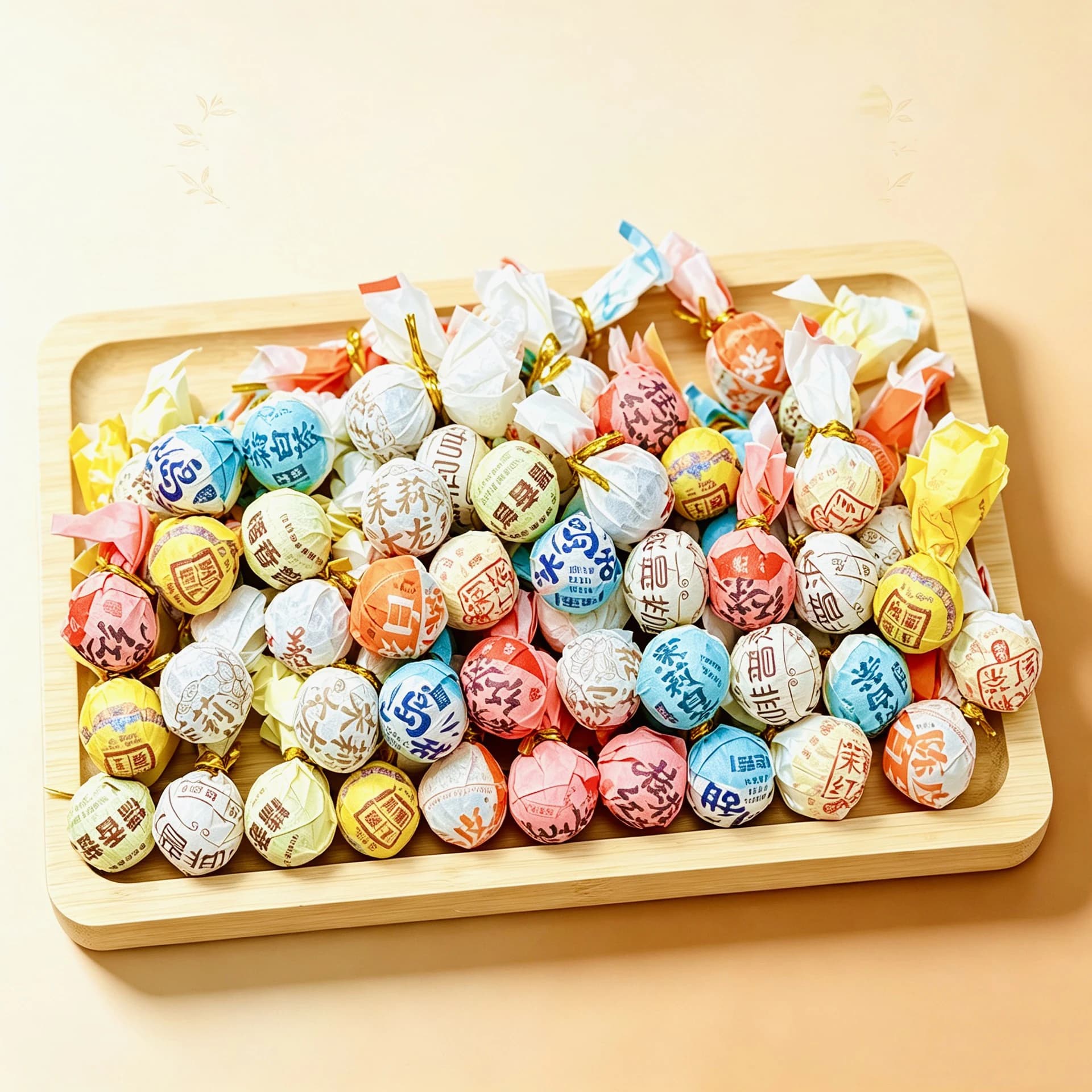 DIY Yunnan Puer Boll Pack Paper Various Flower Fragrance Flower Boll Pu'er Small TeaCake Cotton Paper Ripe/Raw Pu erh Universal