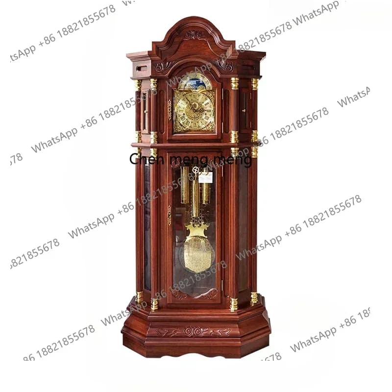 B178 Mechanical Floor Clock Living Room Home Villa Clock Chinese Retro the Grandfather  Pendulum Clock