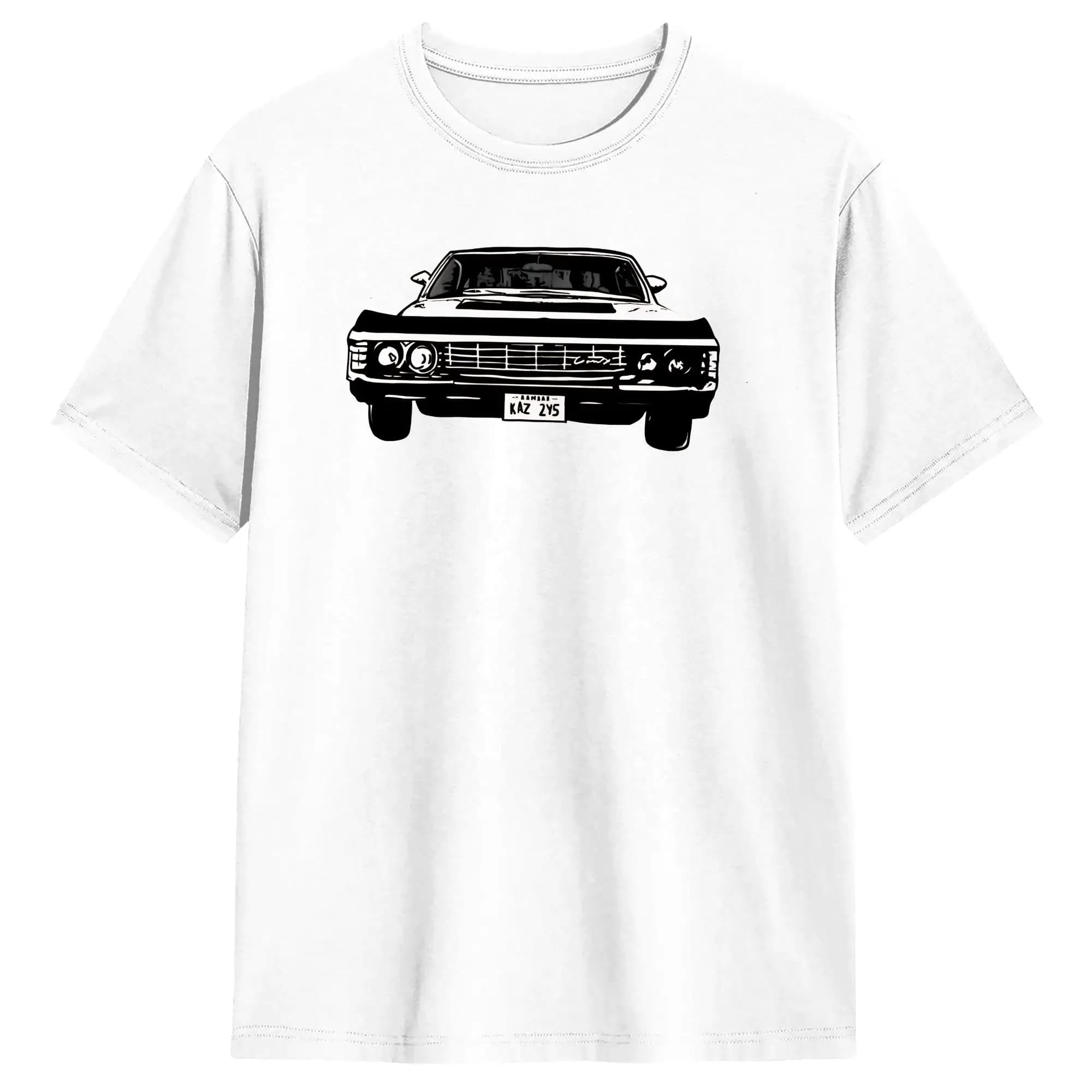 Novelty Supernatural 1967 Impala T-Shirts Men Round Collar 100% Cotton T Shirts  Short Sleeve Tee Shirt Classic Clothing