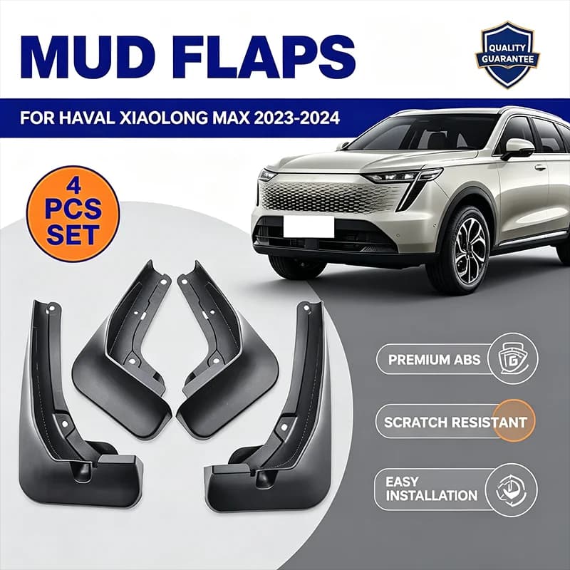 For Haval Xiaolong MAX 2023-2024 4PCS Mud Flaps Splash Guards Front Rear Wheel Fender Mudguards Car Exterior Protection Parts