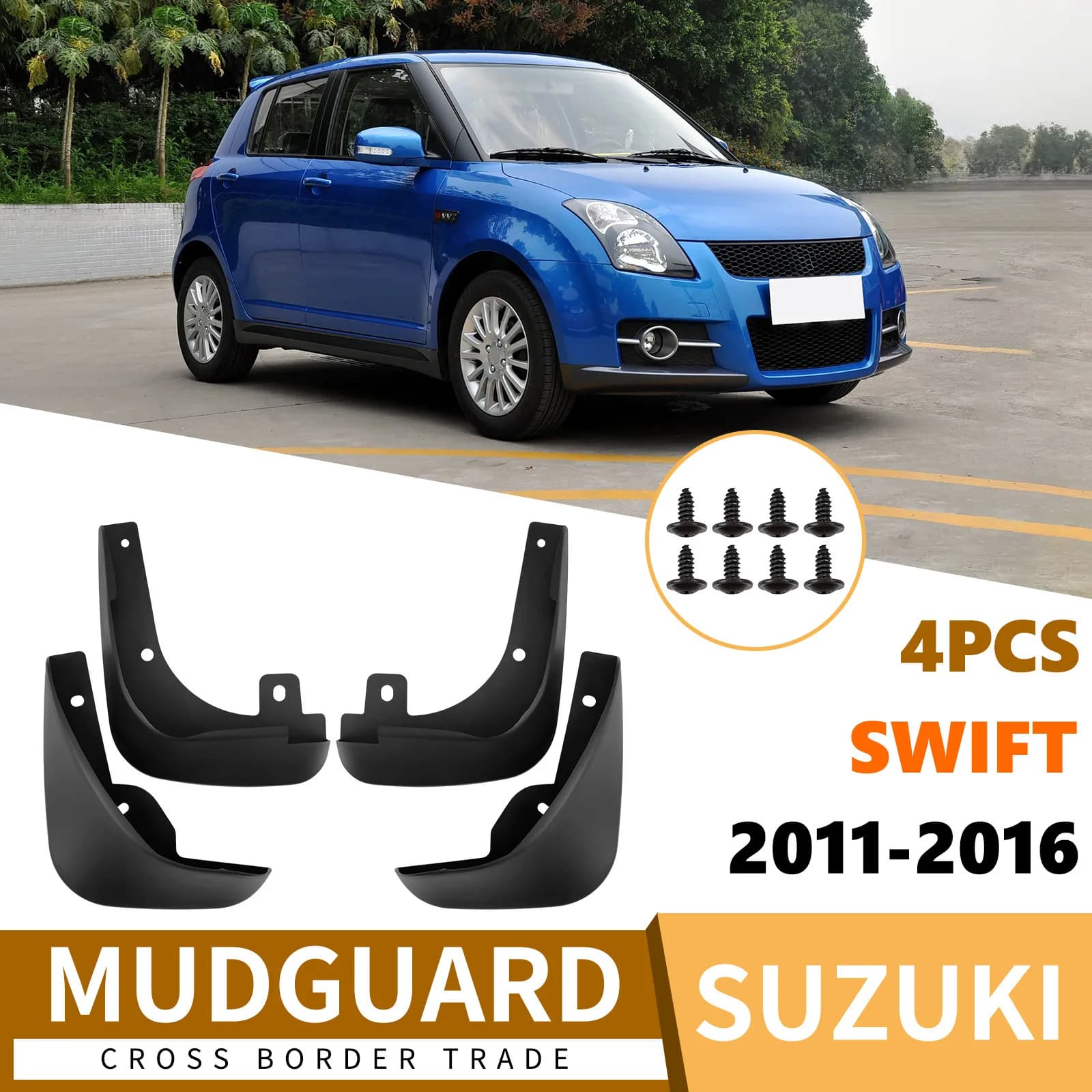 For Suzuki Swift 2011-2016 fender tiles front and rear car accessories 4runner accessories mud flaps fender flares