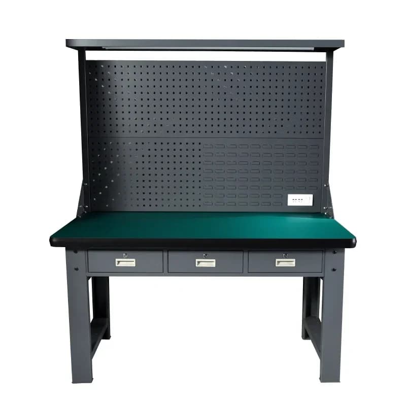 High light stand anti-static workbench, workstation table with independent lock of drawers
