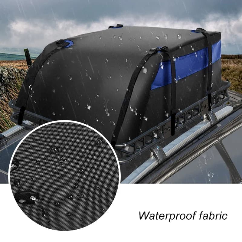 420D 600D thickened waterproof Oxford cloth car roof luggage bag universal roof rack storage box