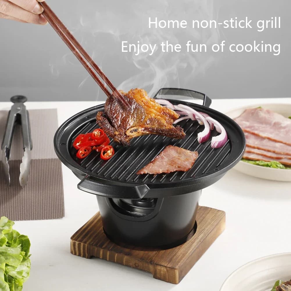 【Best 】Mini BBQ  Stove Barbecue Grill Japanese One Person Cooking Oven Detachable Outdoor BBQ Plate Roasting Meat Tools