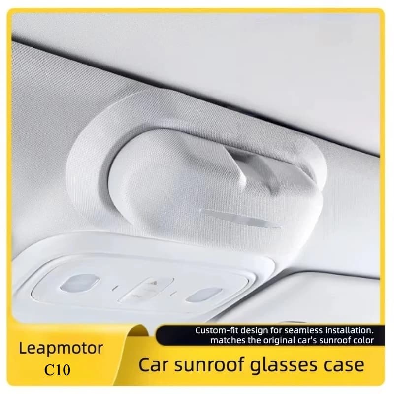 Car Interior Sunglasses Storage Box Glasses Case Roof Clip For Leapmotor C10 2024 2025 2026 Accessories