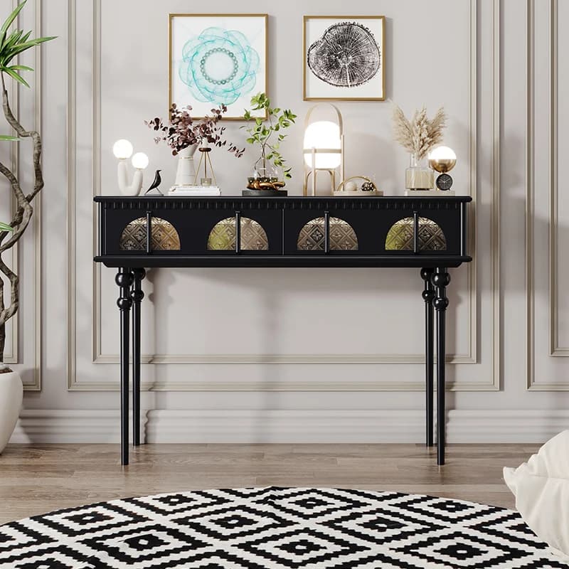 French Vintage Console Table Classic Subtle Ornate Unique Console Table Elegant Premium Meuble Salon Furniture Living Room