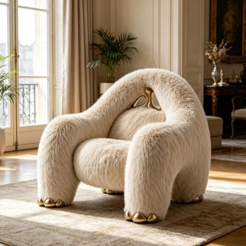 FRP decorative chair casual armchair modern single sofa