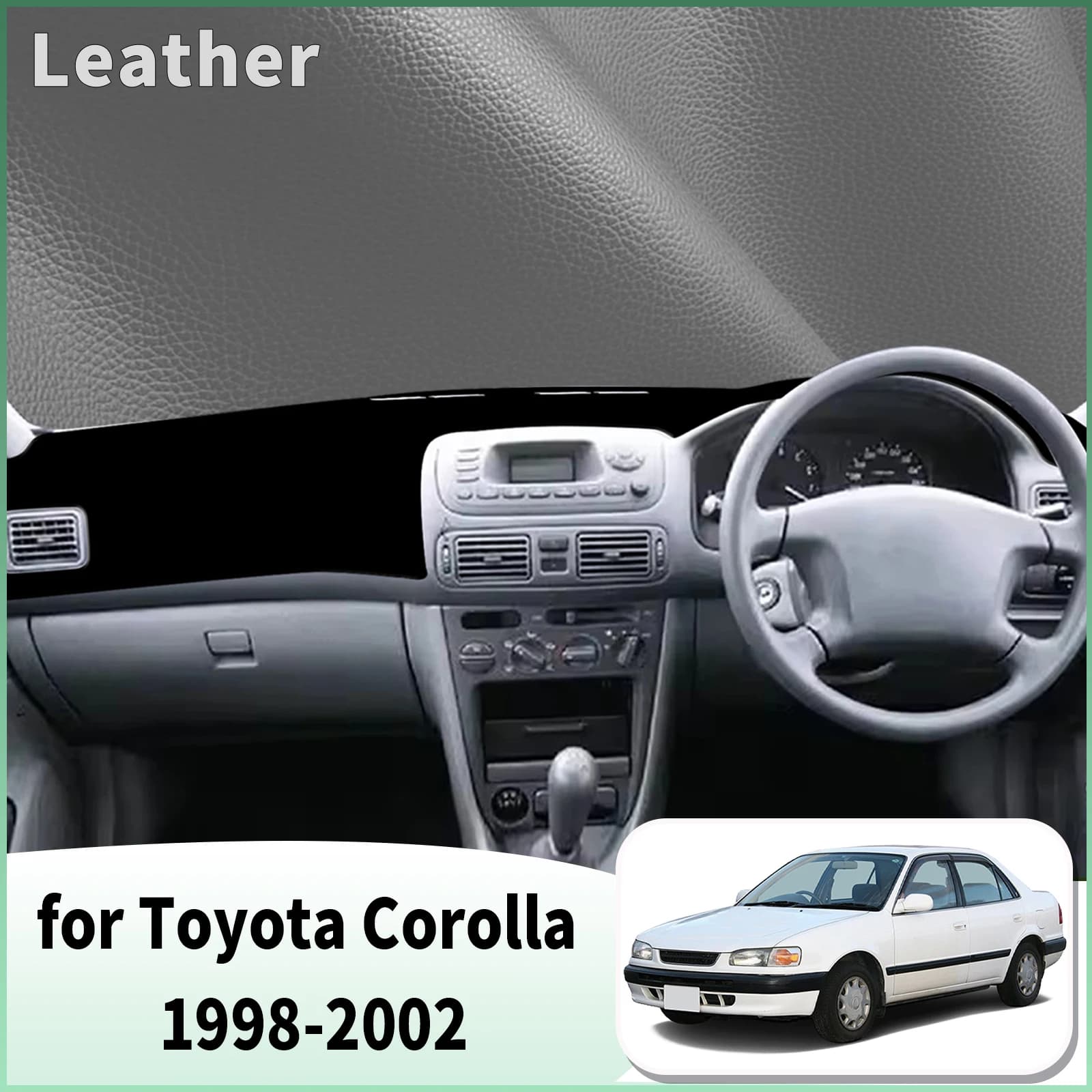 for Toyota Corolla 1998-2002 E110 Sprinter Carib Dash Mat Dashboard Cover Dashmat Anti-Reflection Heat Insulation Sun Protection