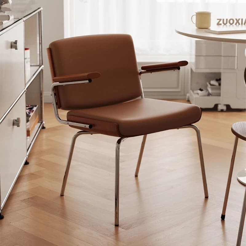 Solid Wood Designer Backrest Chair for Home Mid-Century Dining Chairs Vintage Cafe Chair Single Seater for Kitchen/Restaurant