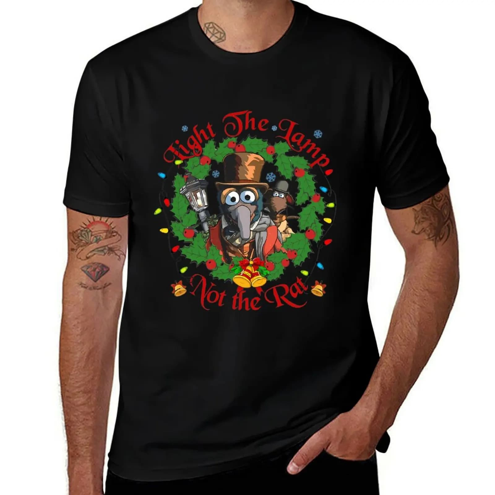 The Muppets Christmas Carol Gonzo And Rizzo Light The Lamp Not The Rat T-Shirt Cool Feeling Summer Tee Shirt T-Shirt