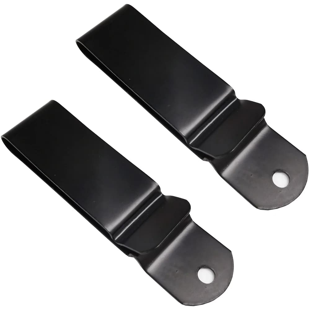 2PCS Black Coated Metal Belt Clip For Mounting on KYDEX and Leather Carry Systems DIY Sheaths Holsters