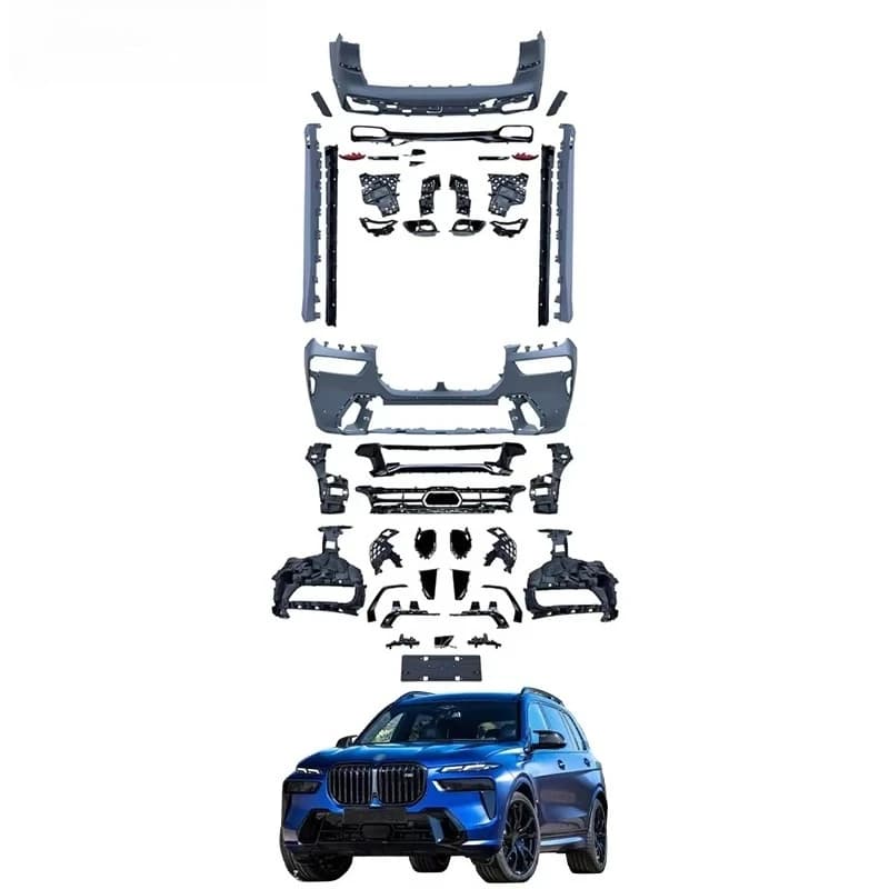 Hot Selling Car Body Kit for X7 G07 LCI 2023 Upgrade X7 M Sport Bodykit Bumper With Grill Diffuser Exhaust Pipe Skirt