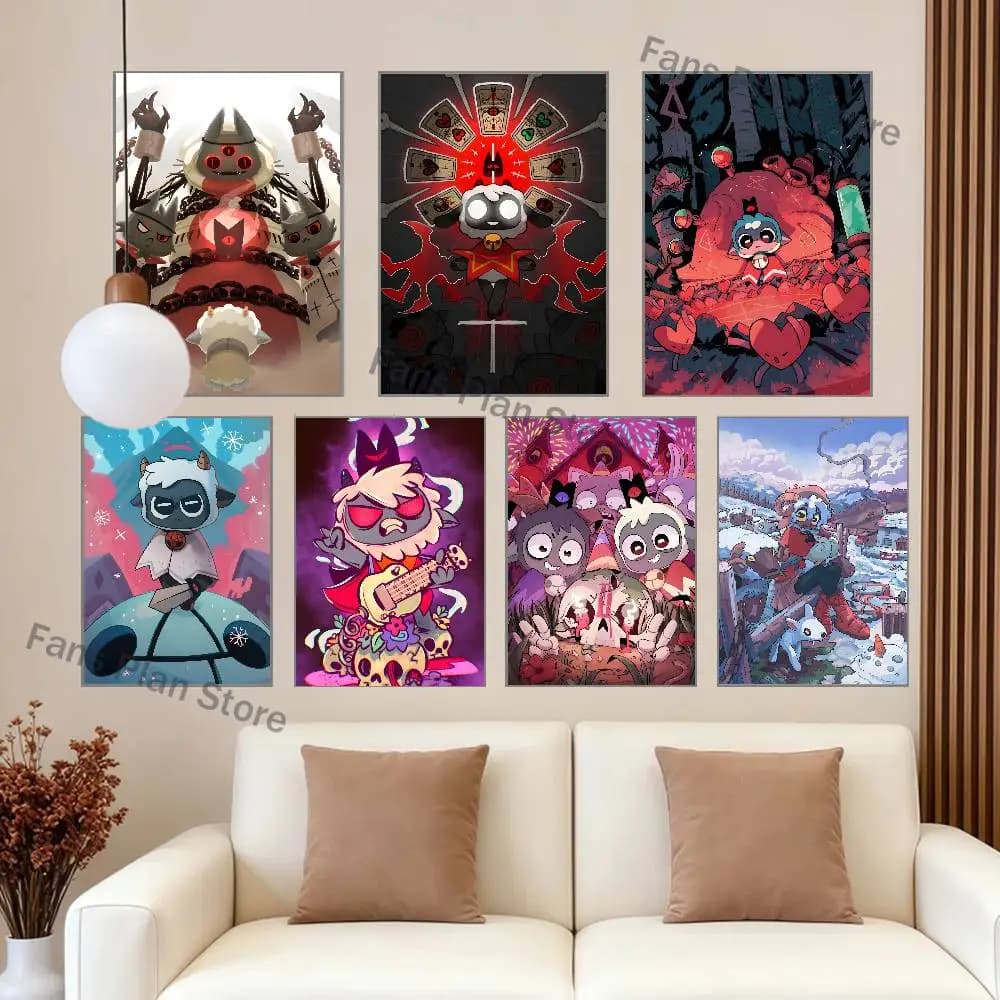 C-Cult Of L-Lamb Poster Prints Wall Art Picture Painting Gift Living Room Restaurant Bar Large Dec Sticker
