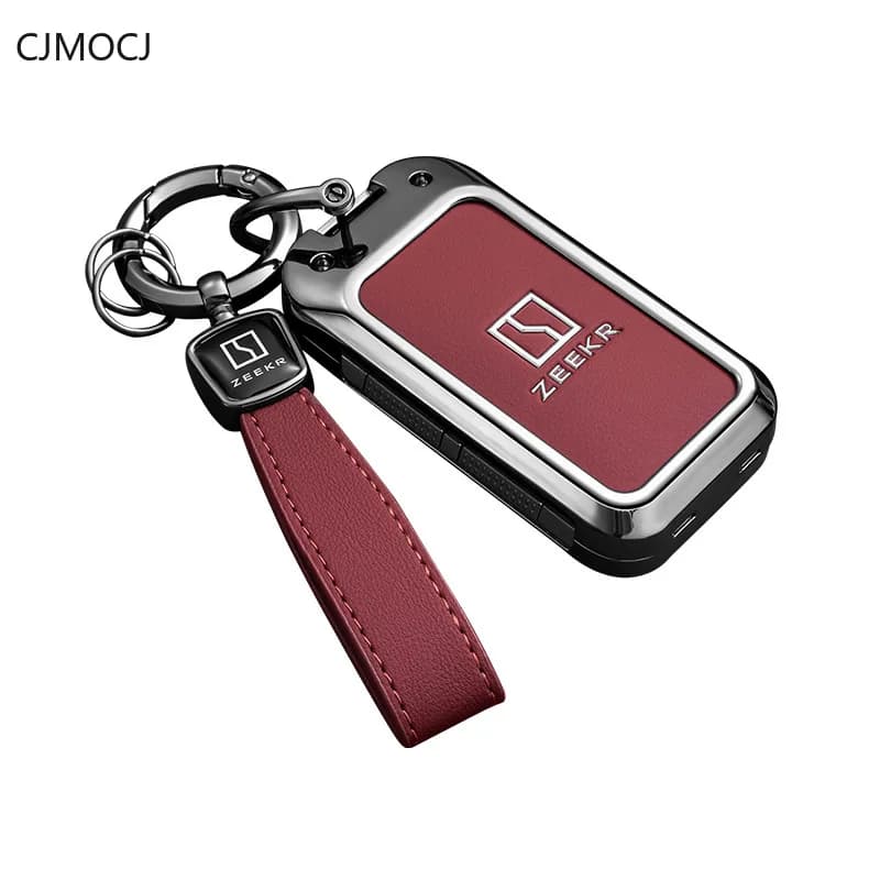 Premium Zinc Alloy Key Cover Case for Zeekr 9X (2025) - Protective Key Fob Shell Keychain Keybag