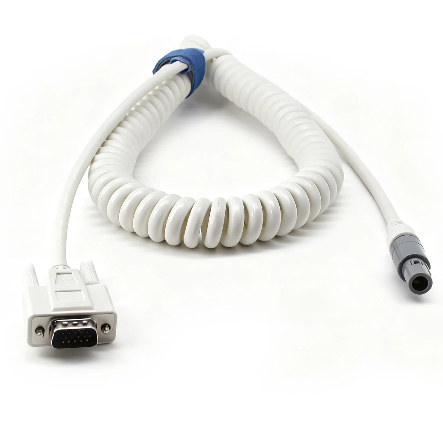 Off-White Spring Cable Adult Medical Device Connector Accessories