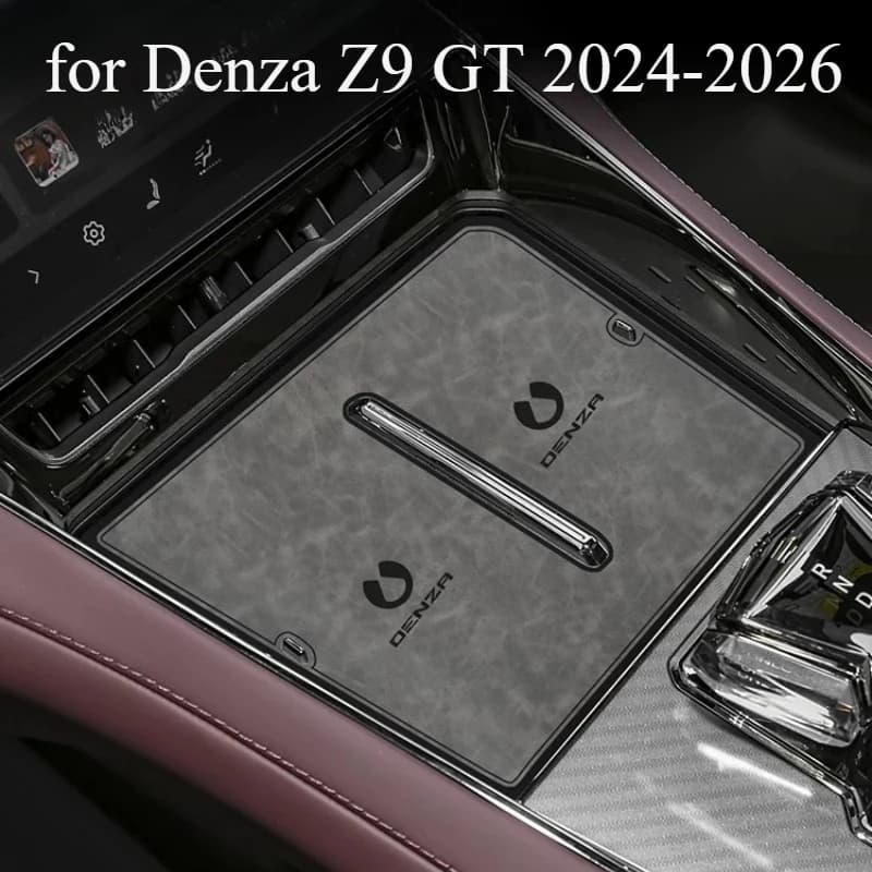 Custom Cup Holder Mat & Door Slot Pad Set for Denza Z9 GT 2024-2026 – Full Interior Non-Slip Silicone Liner Kit