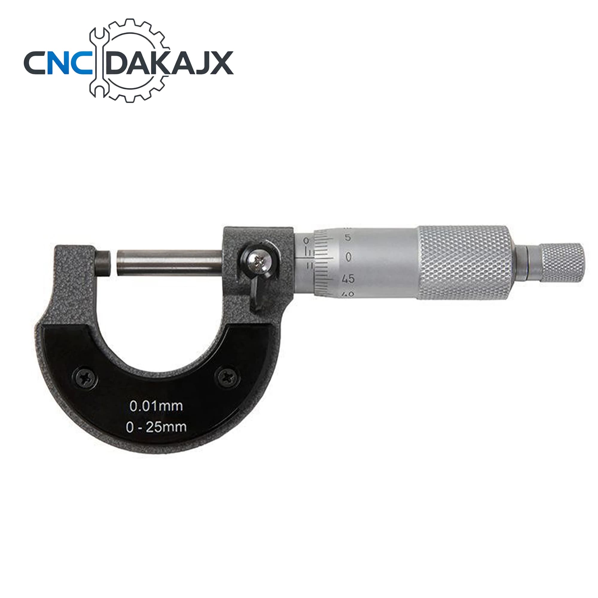 Outside Micrometer 0‑25mm 0.01mm Metric External Micrometer Gauge Measuring Tool For Industrial Mechanical Measurement