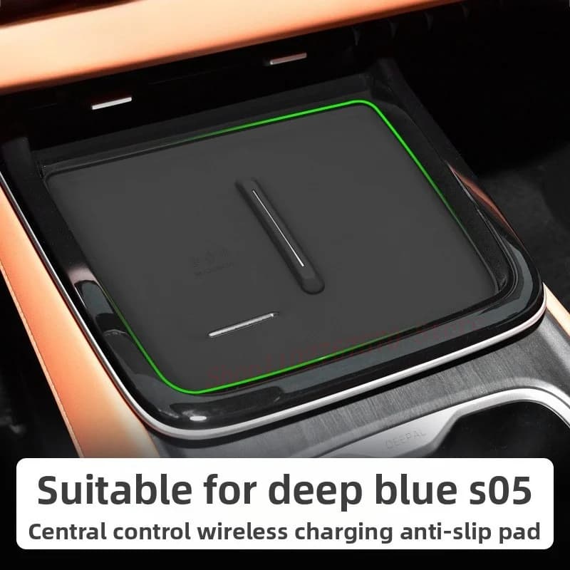 Anti-Slip Silicone Wireless Charging Pad For Changan Deepal S05 Center Console Mat Car Interior Accessories