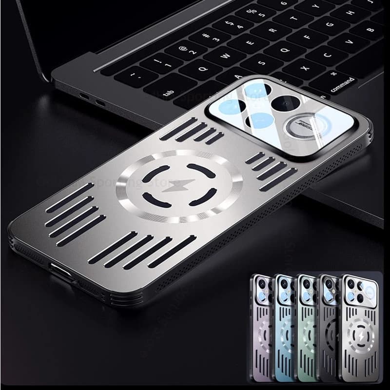 Cooling Hollow Heat Dissipation Shockproof Case For Redmi K90 Pro Max For Magsafe Wireless Charger Cover Redmi k90 K80 Ultra K70