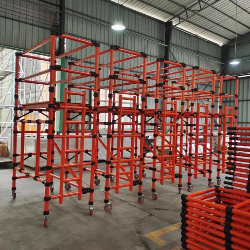 Electrical power insulated ladder frame, weak current scaffold folding type, small size, convenient storage