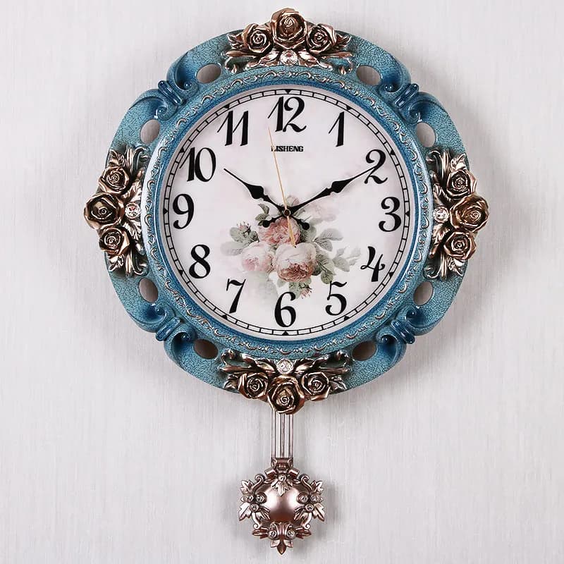 Round Premium Wall Clock Unique Glass Elegant Modern Living Room Digital Clock Luxury Vintage Orologio Da Parete Home Decor