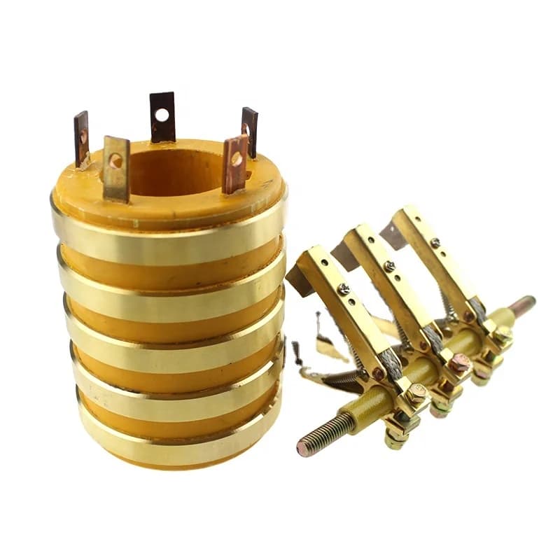 SR50X90X110-5rings Traditional Carbon Brushes Through Bore Slip Ring with Holder